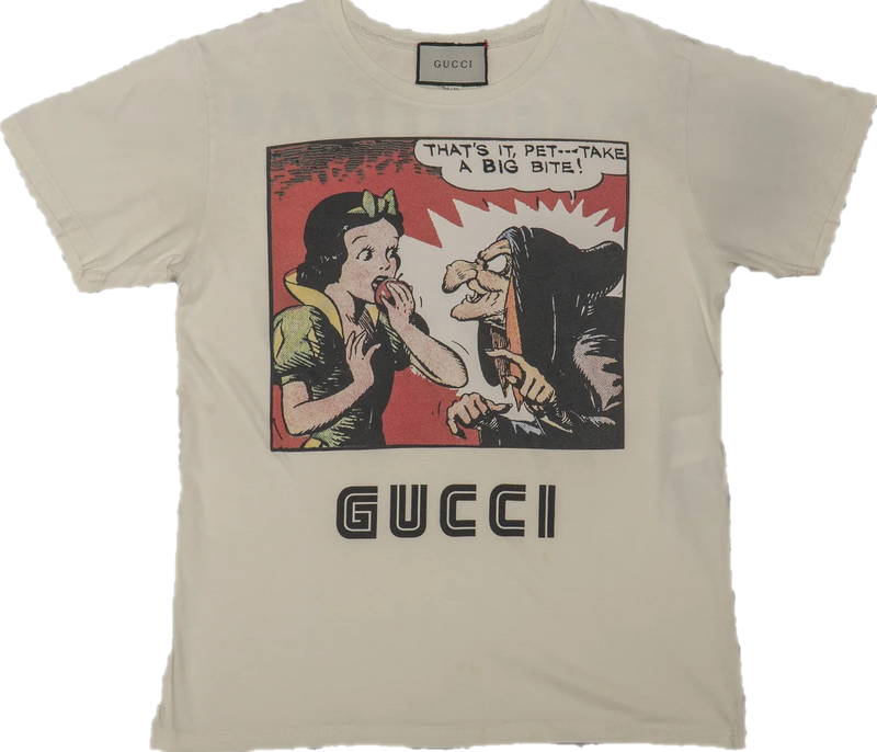GUCCI × 白雪姫コミックプリントTシャツ