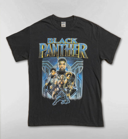 ブラックパンサーのロゴTシャツ【ブラック】