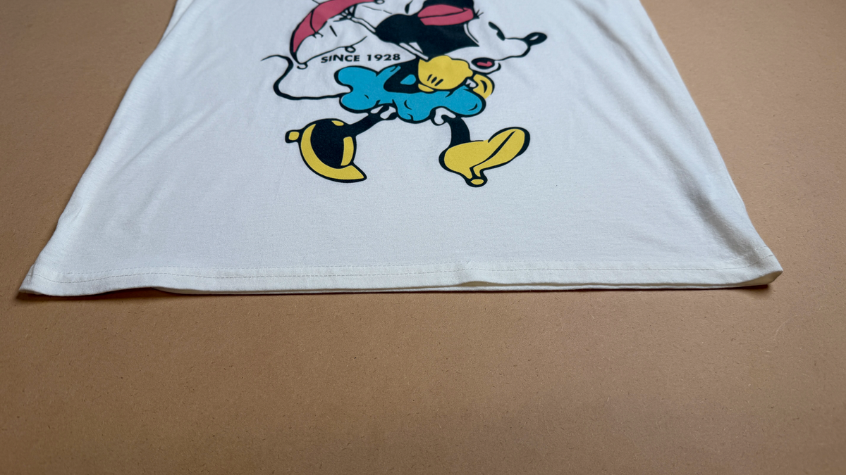 ミニーのロゴプリントTシャツ【ホワイト】