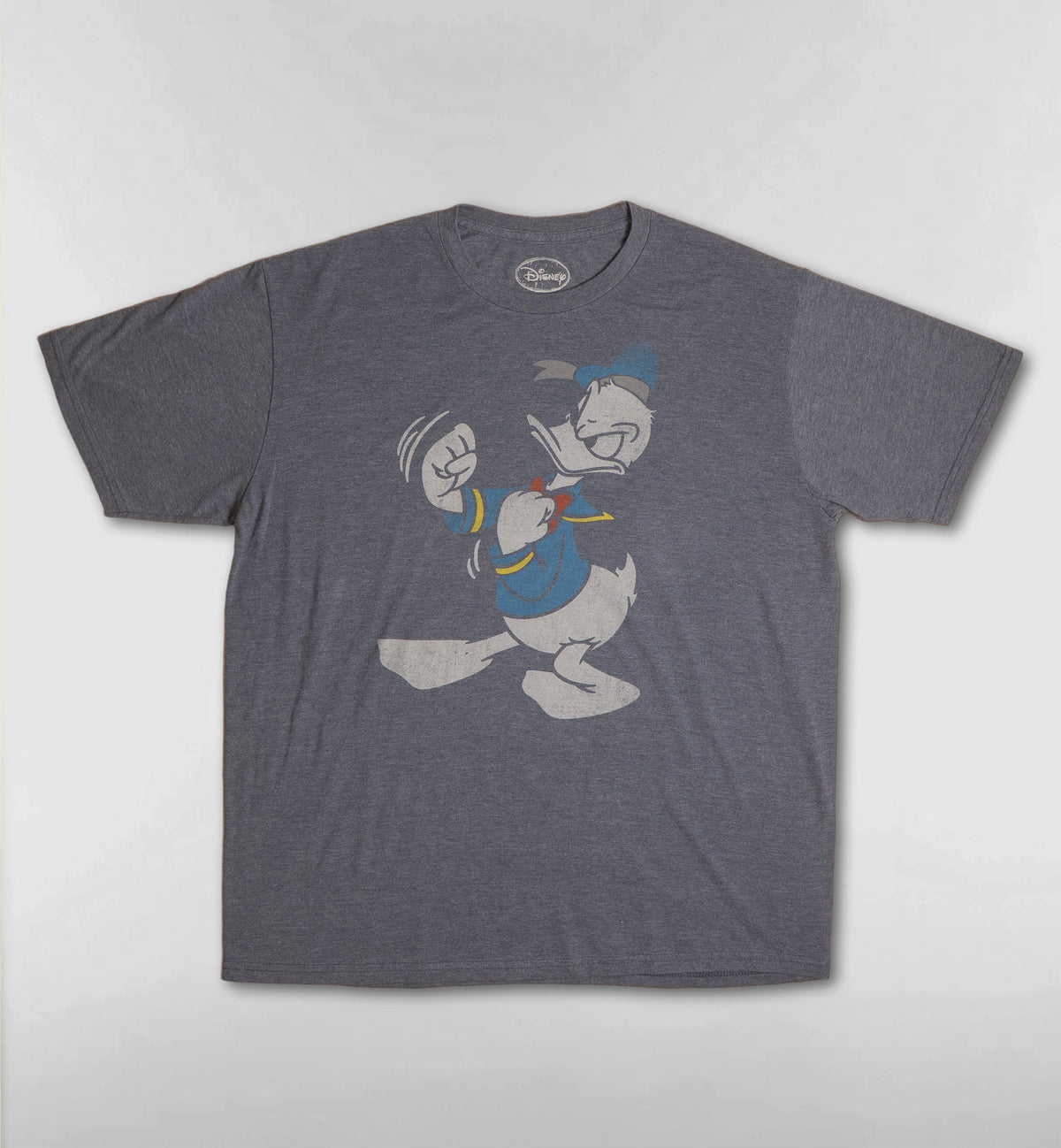 ドナルドのかすれプリントTシャツ【グレー】