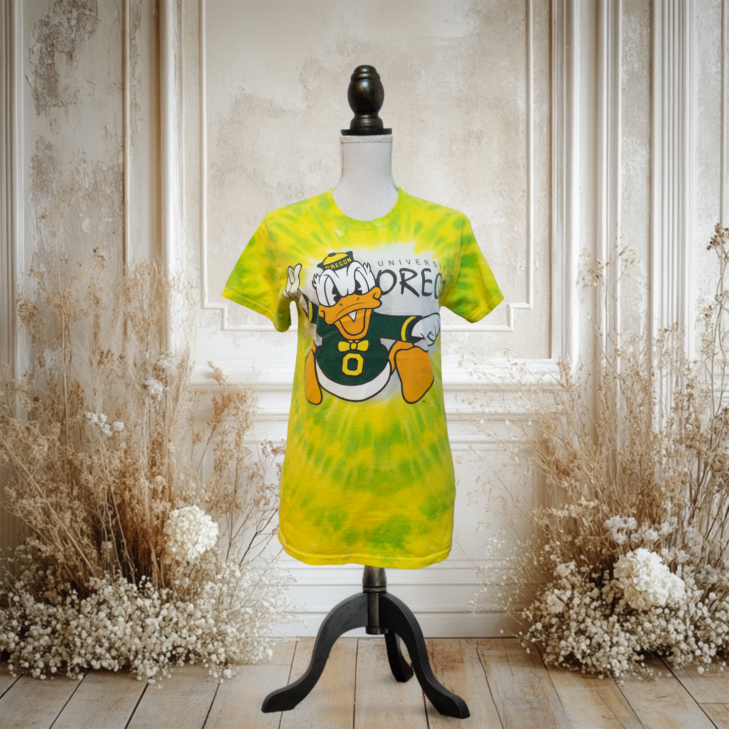 オレゴンドナルドダックタイダイTシャツ