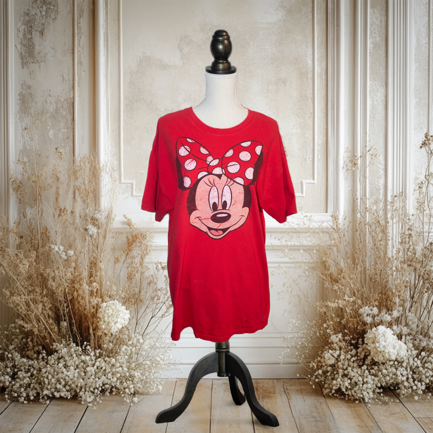 ミニーの顔破りTシャツ【WDW】