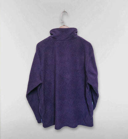 イーヨーのおっきな刺繍ハーフジップフリース