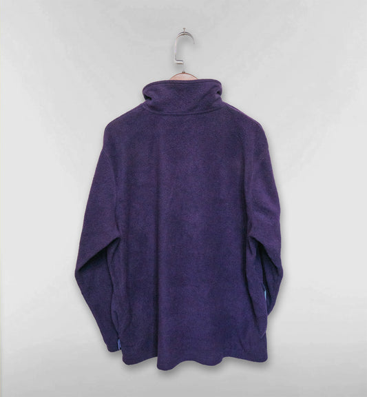 イーヨーのおっきな刺繍ハーフジップフリース