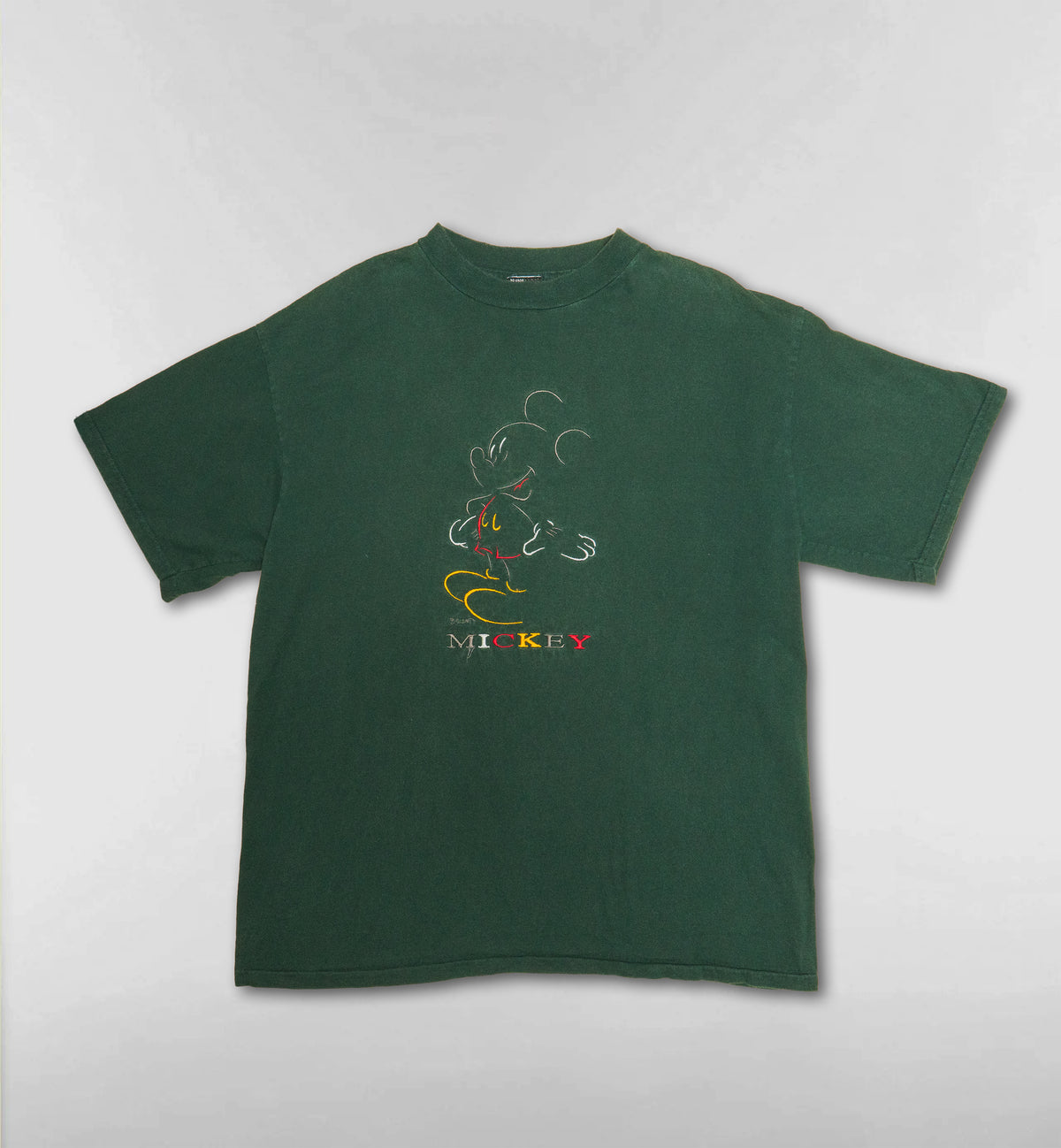 ミッキーアート刺繍Tシャツ