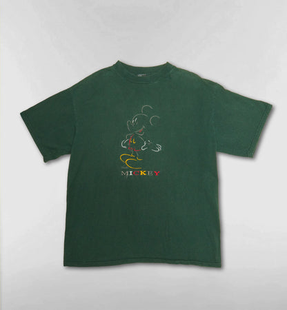 ミッキーアート刺繍Tシャツ